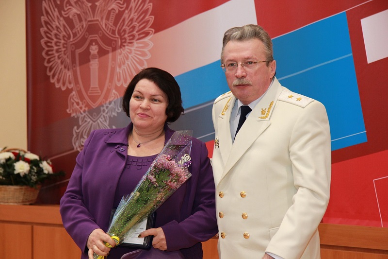 Награждение Ольги Загвязинской 